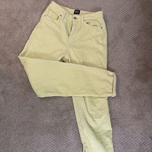 Light Yellow Corduroy Pants Urban Outfitters